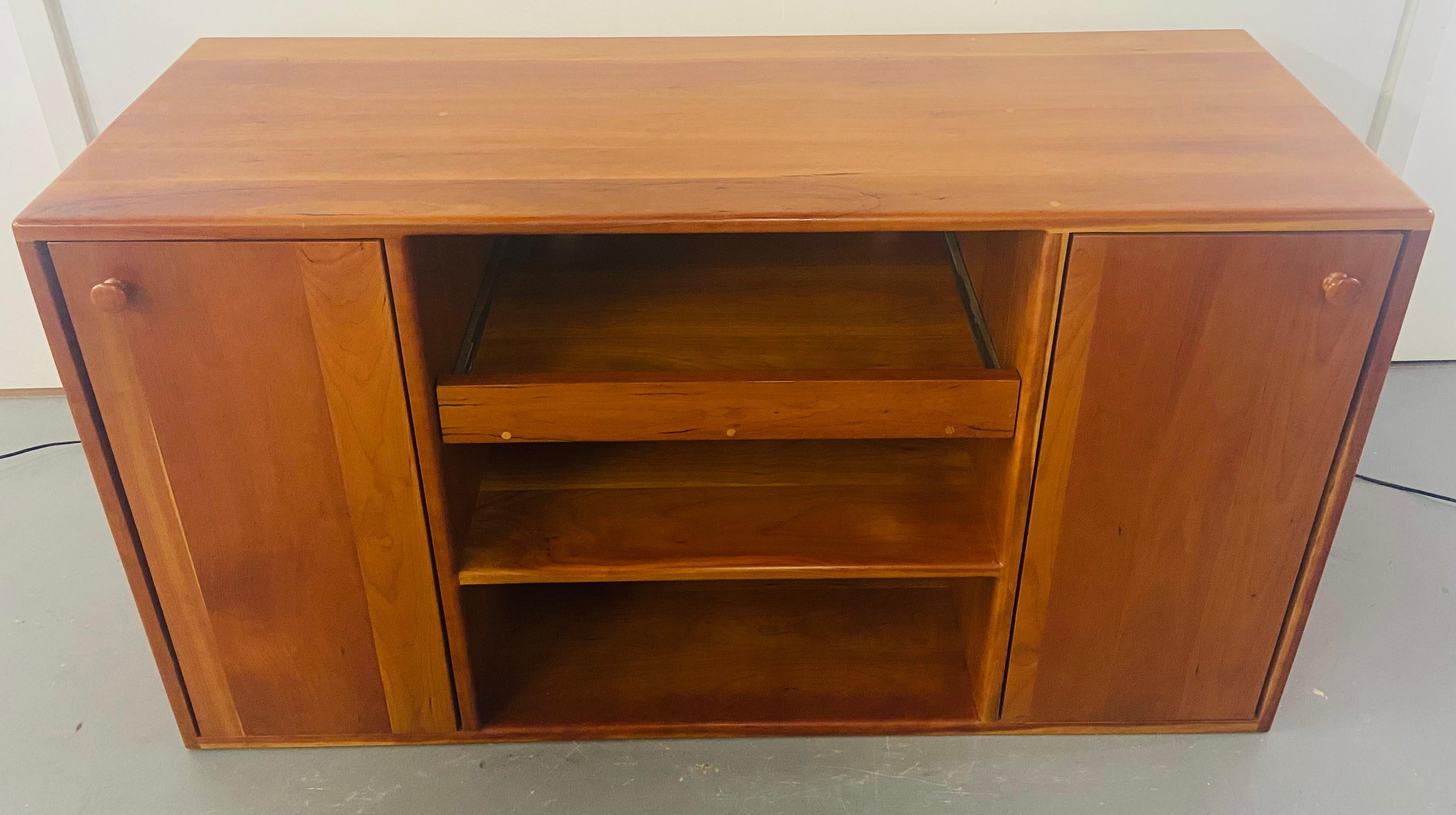American Mid-Century Modern Pompanoosuc Mills Cherrywood Stereo Cabinet or Sideboard