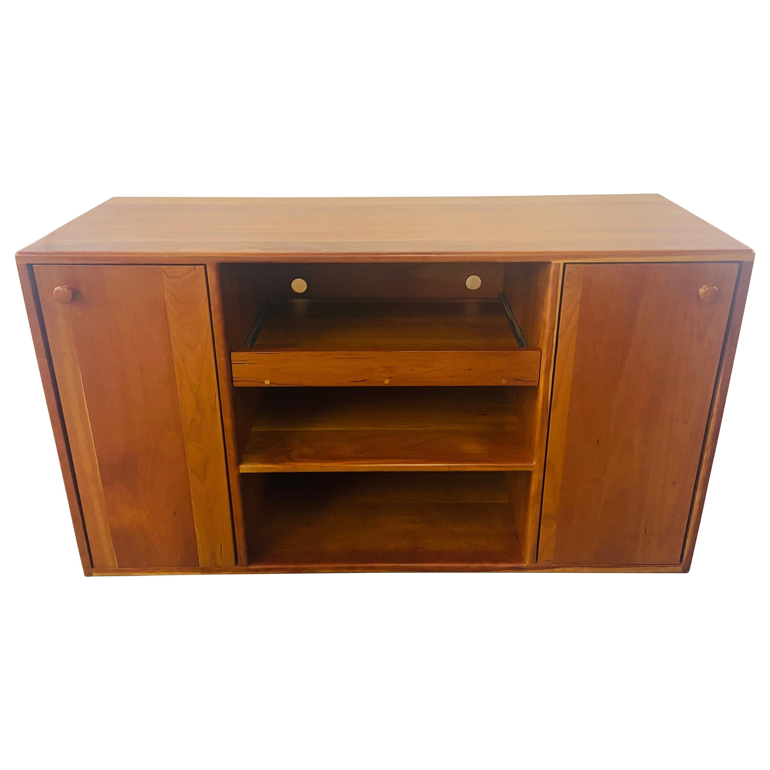 Mid-Century Modern Pompanoosuc Mills Cherrywood Stereo Cabinet or Sideboard
