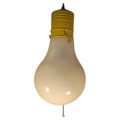 Mid-Century Modern Large Pop Art Light Bulb Pendant Lamp, circa 1965