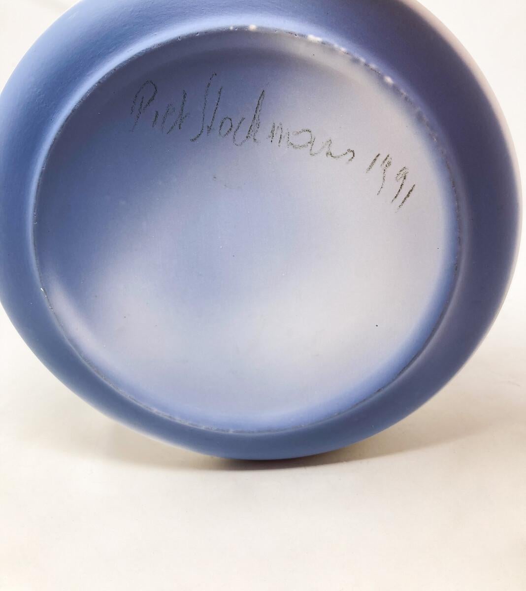 Mid-Century Modern Porcelain Dish by Piet Stockmans, 1991 For Sale 3