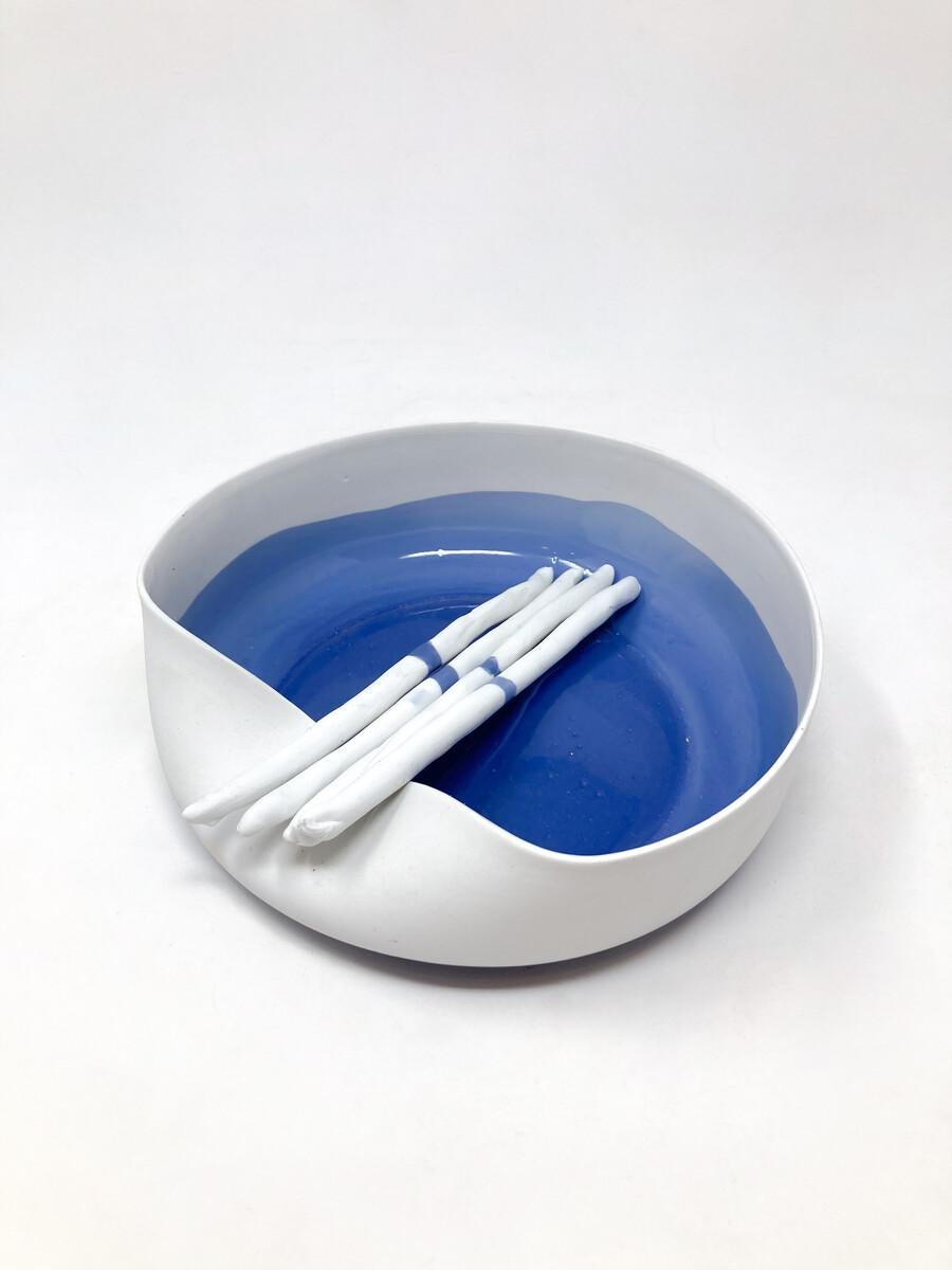 Mid-Century Modern Porcelain Dish by Piet Stockmans, 1991 For Sale 4
