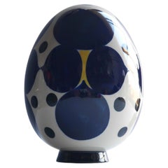 Mid-century modern porcelain egg, by Sylvia Leuchovius for Rörstrand