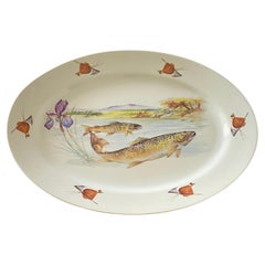 Mid-Century Modern Porcelain Fish Dish by Limoges France