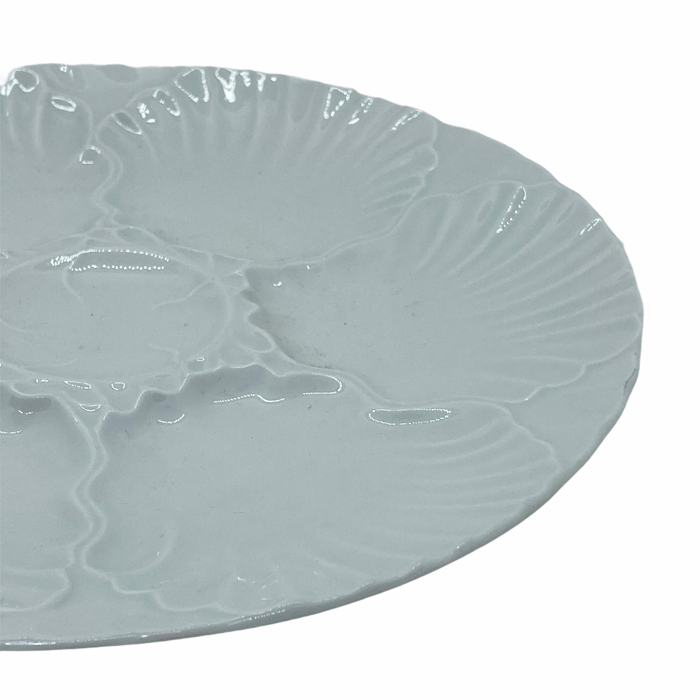 Mid-Century Modern Porcelain Oyster Plate Bareuther, Germany In Good Condition In Nuernberg, DE
