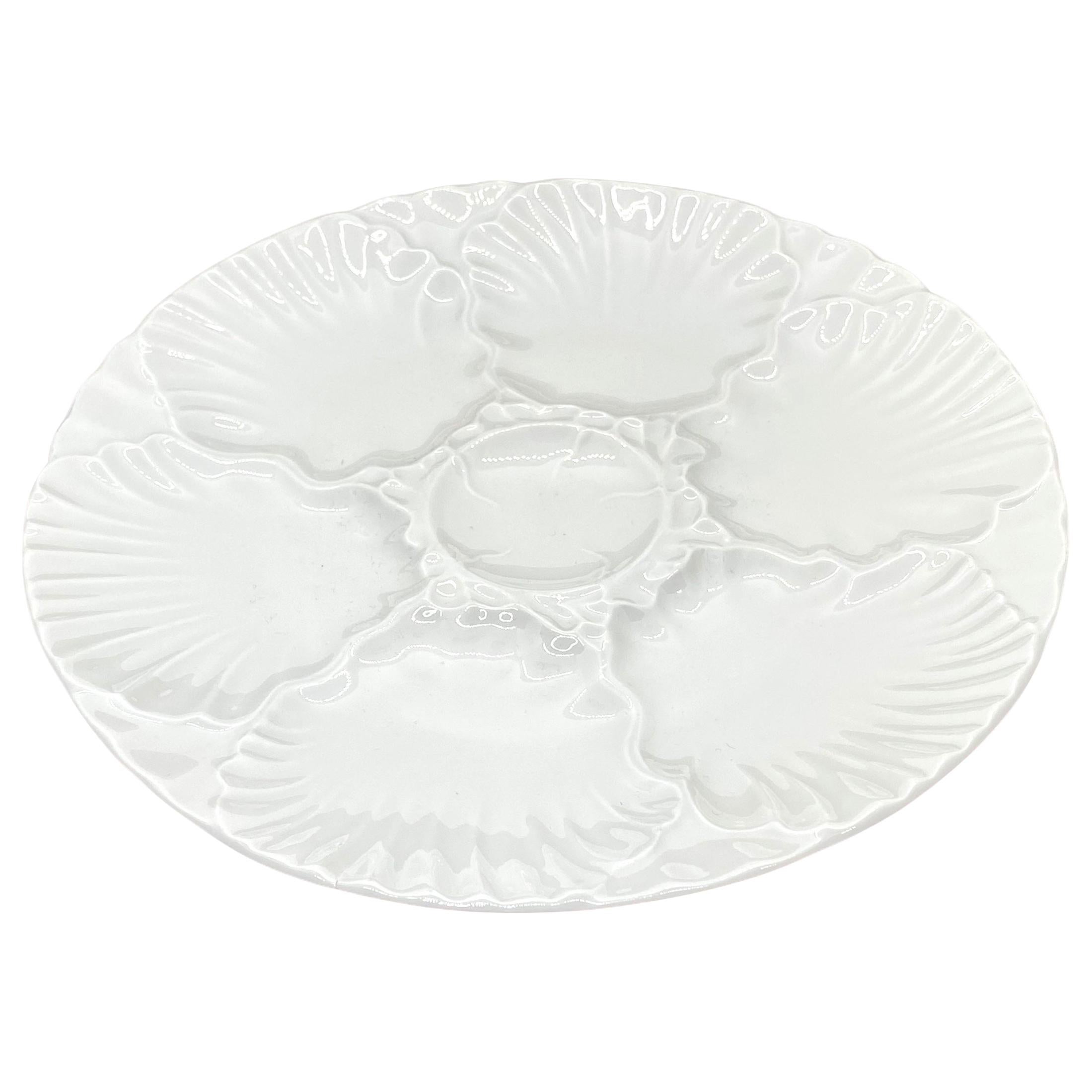 Mid-Century Modern Porcelain Oyster Plate Bareuther, Germany