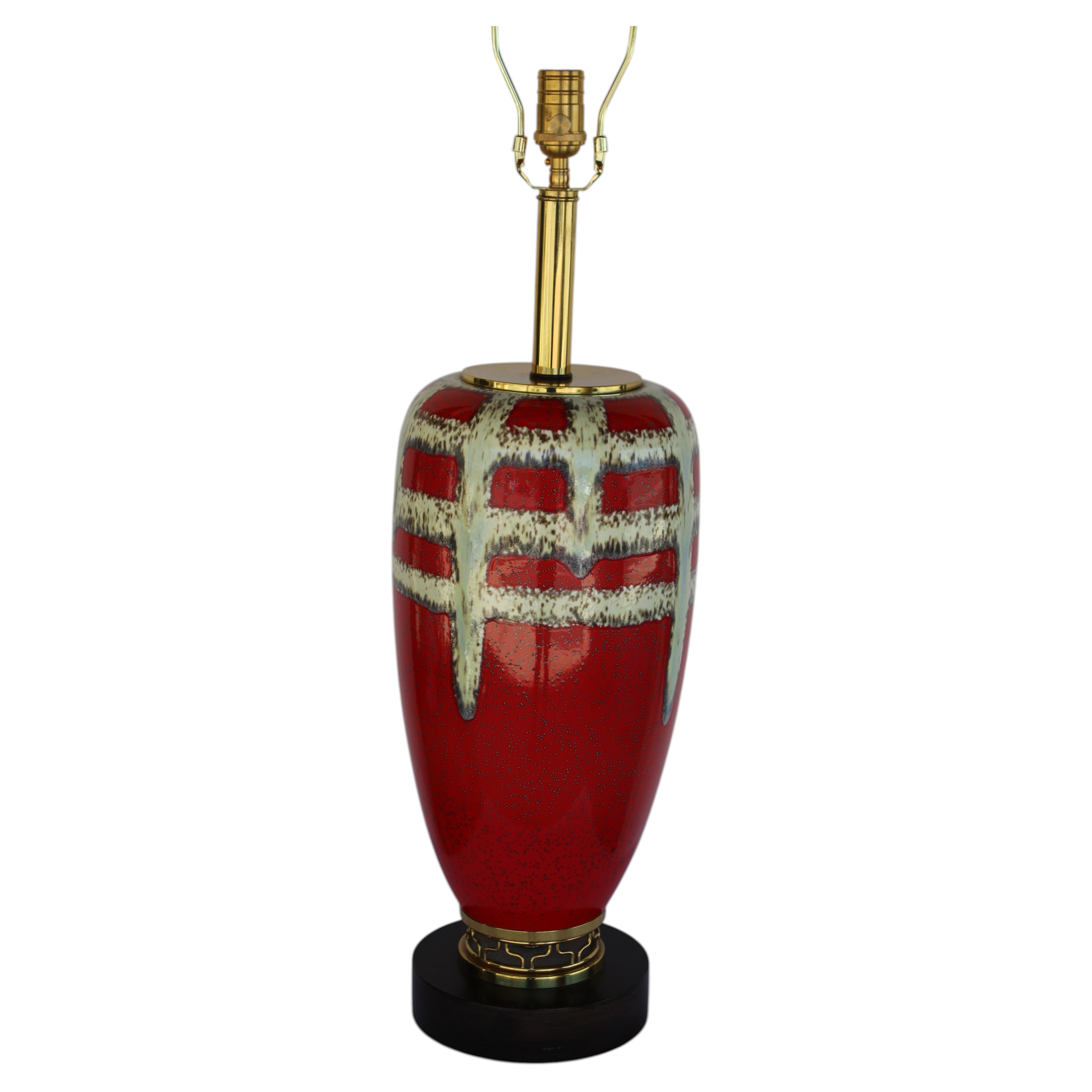 Mid-Century Modern Porcelain Table Lamp by Rembrandt, 1960s For Sale