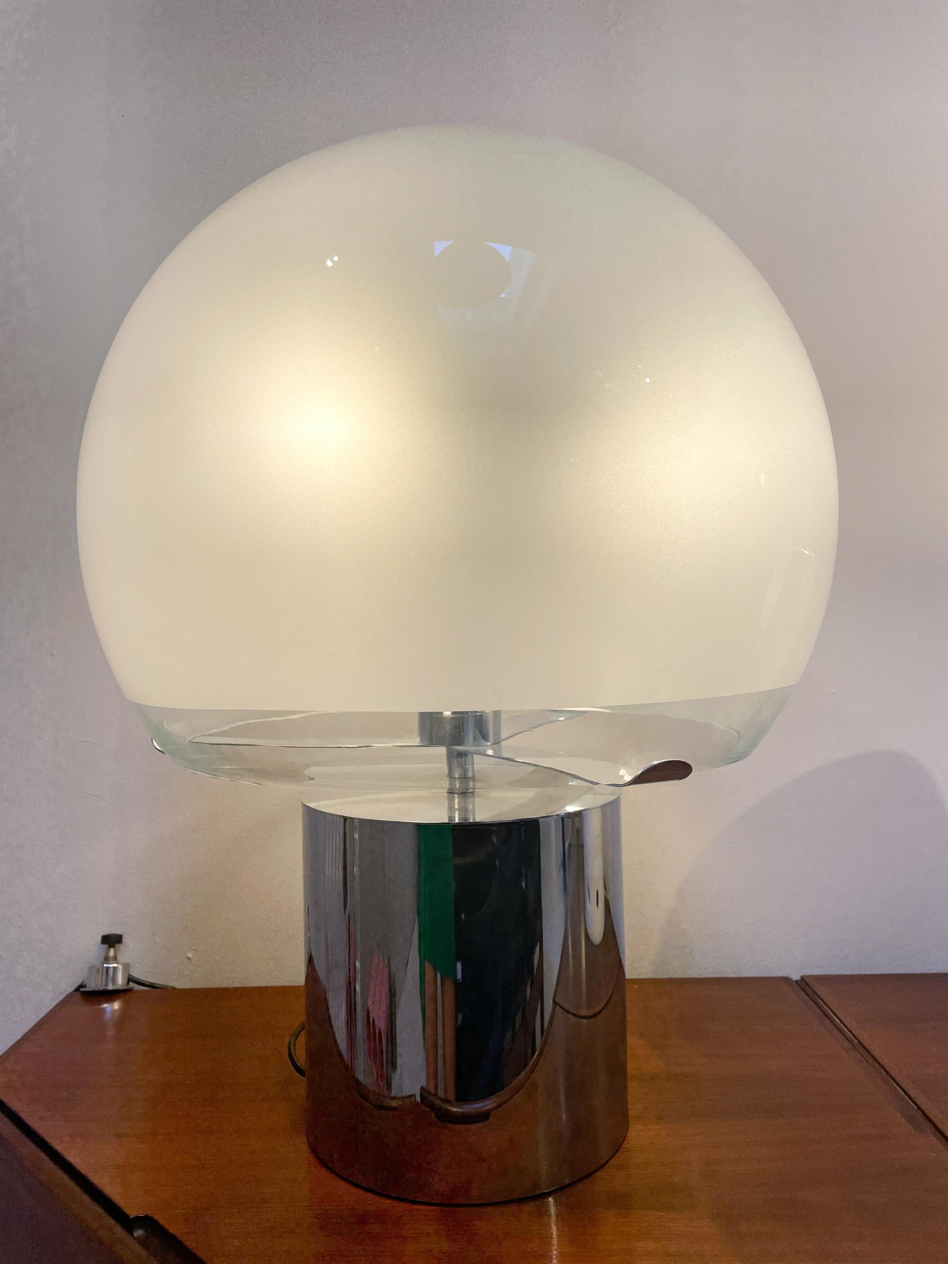 Mid-Century Modern Porcini Table Lamp by Luigi Caccia Dominioni, Italy, 1960s In Good Condition For Sale In Brussels, BE