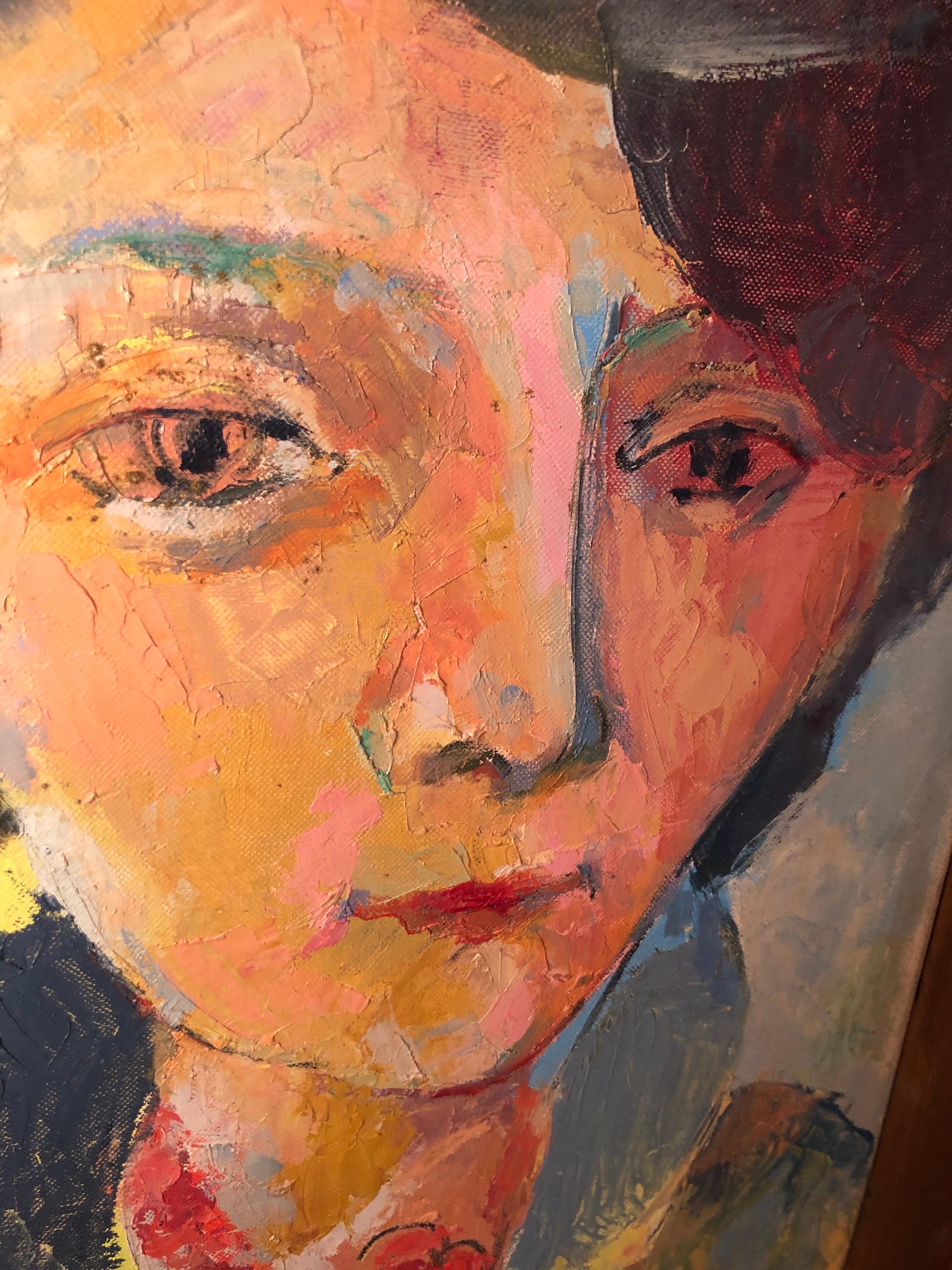 Mid-Century Modern Portrait of a Woman by Jerome Burns 9