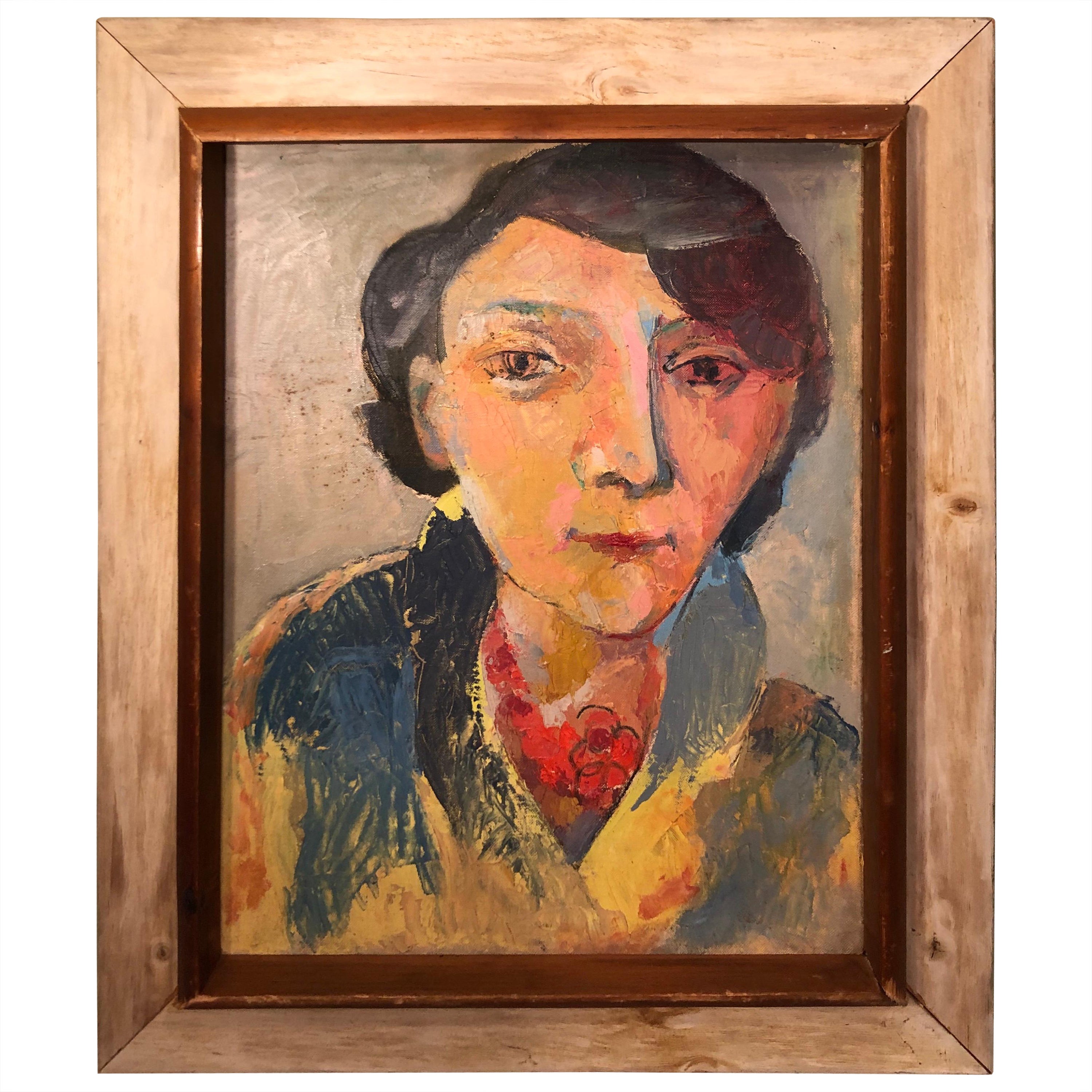 Portrait moderne d'une femme du milieu du siècle dernier par Jerome Burns