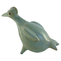 Mid Century Modern Pottery Bird by Géza Gorka Hungary 1950s.
