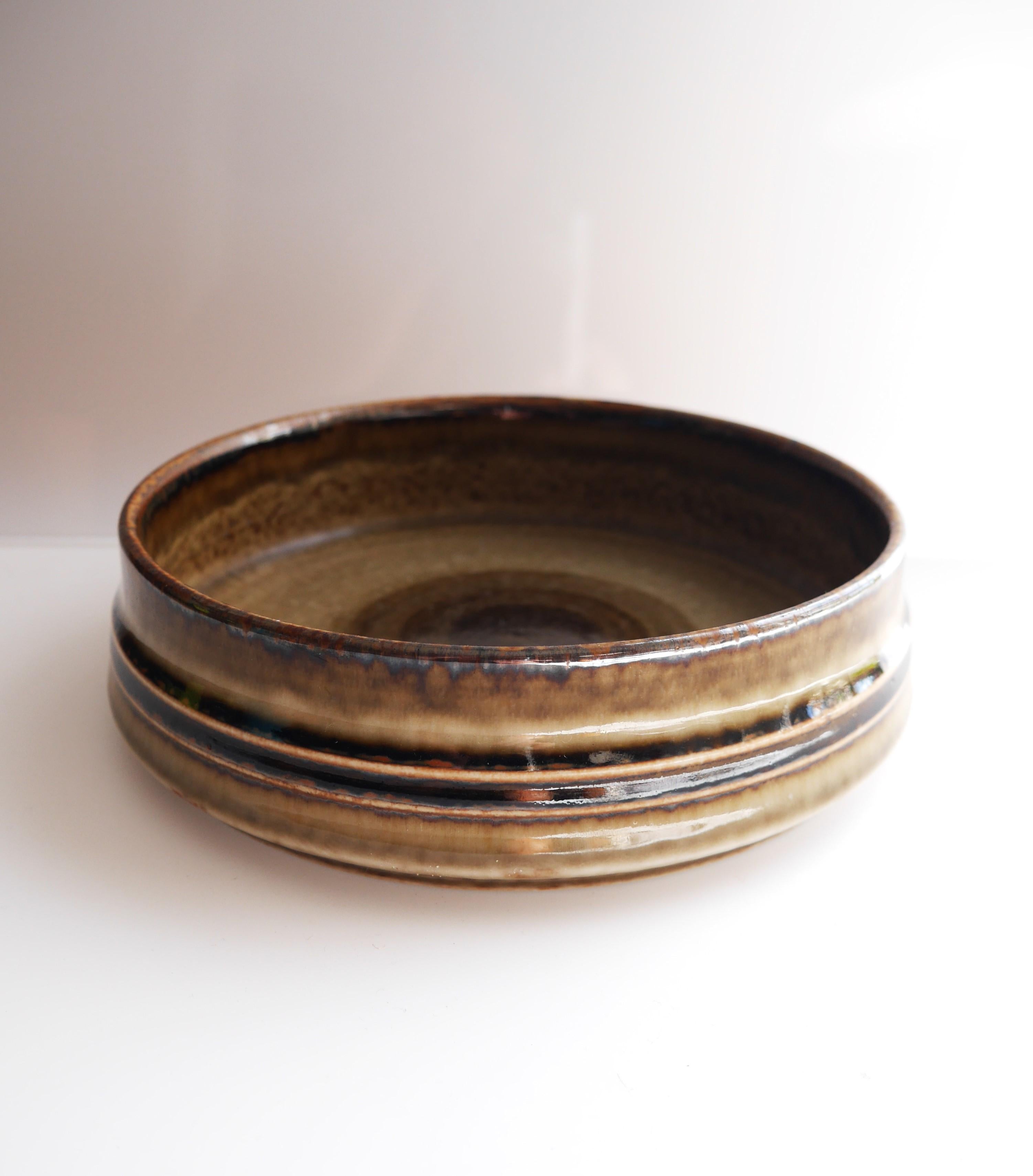 Swedish Mid-century modern pottery bowl, known as 