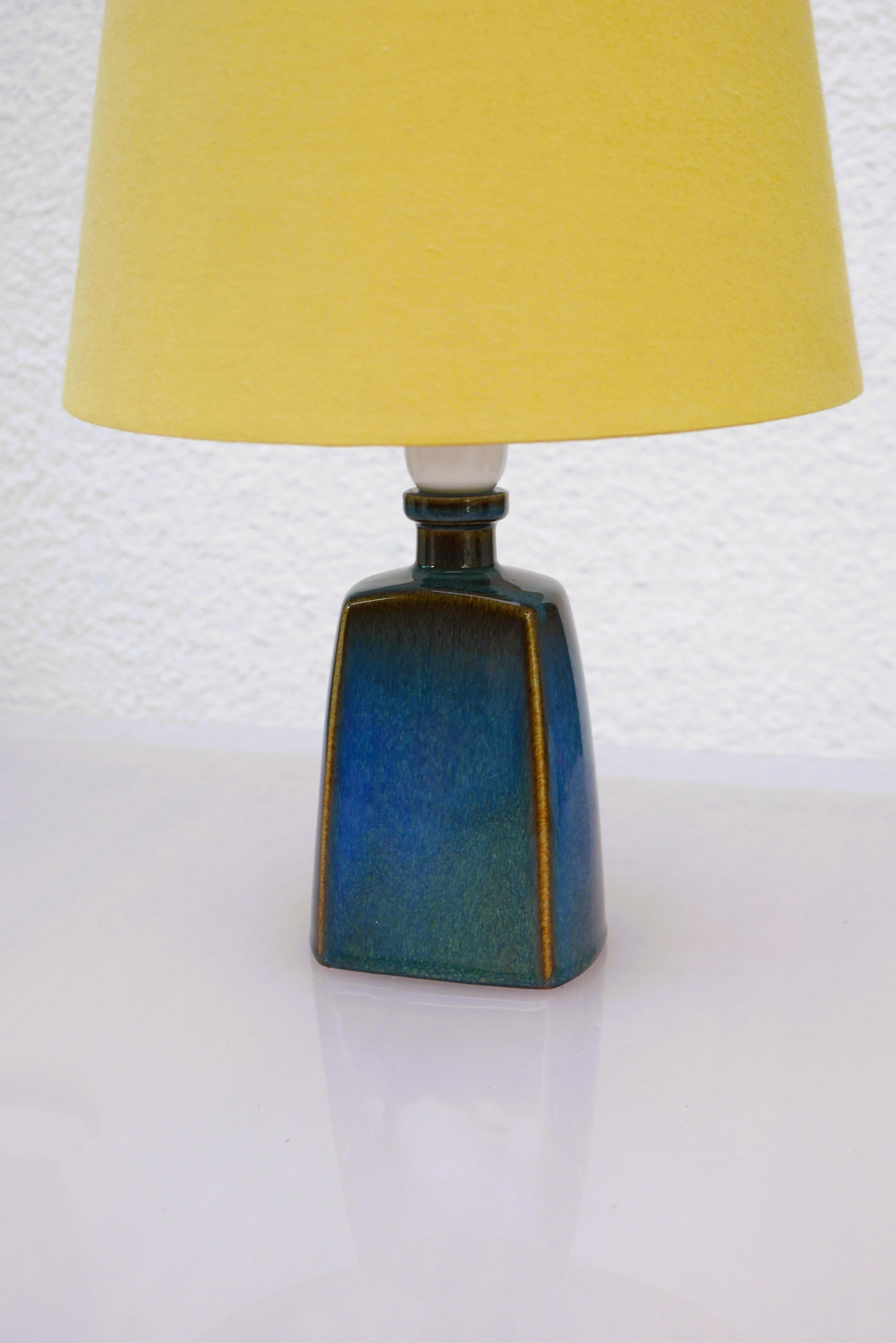 Glazed Mid-century modern pottery lamp base, known as 