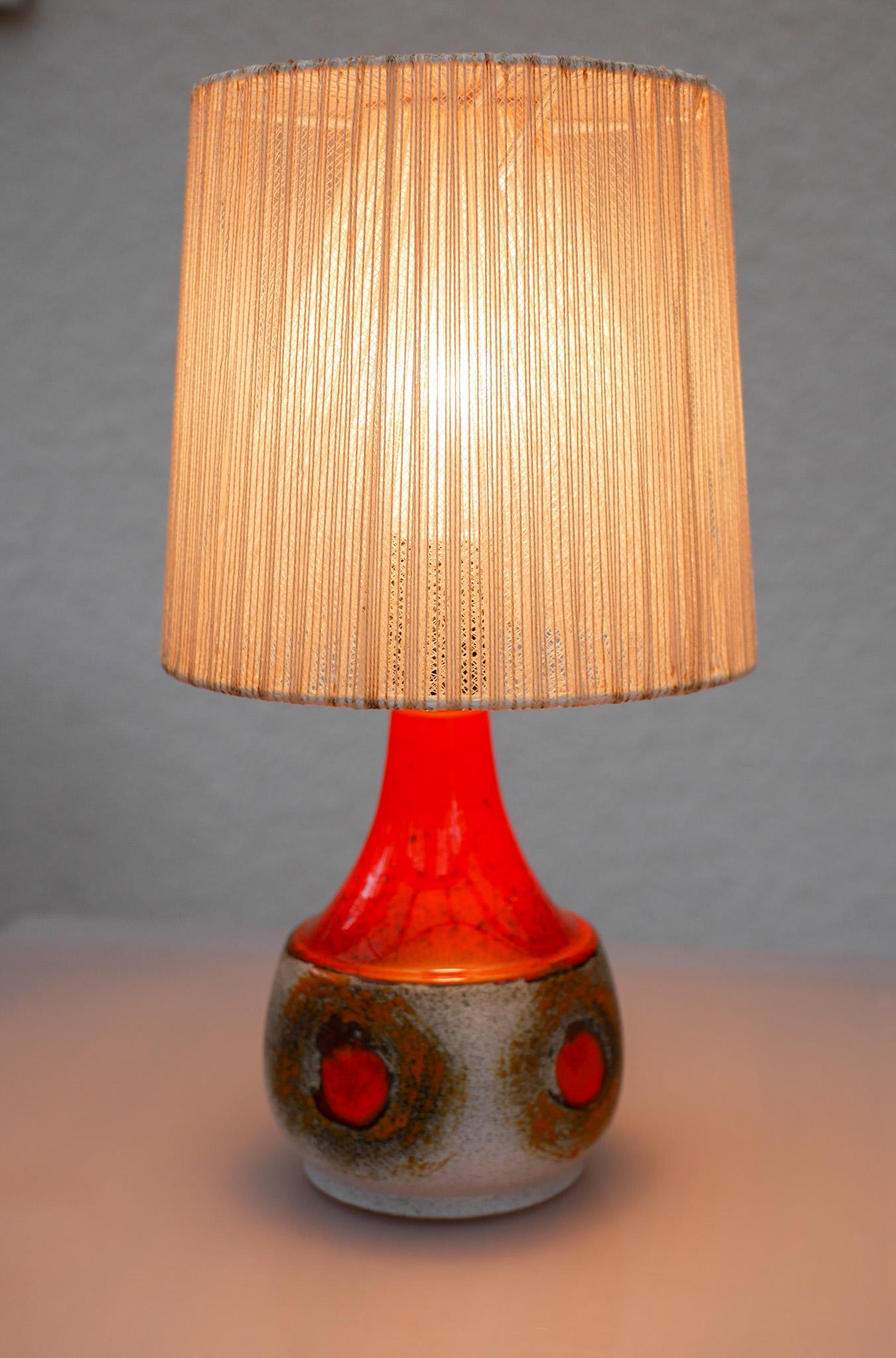Lámpara de cerámica moderna de mediados de siglo de Tilgmans, Suecia. en venta 3