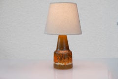 Mid-century modern pottery lamp from Tilgmans, Sweden.