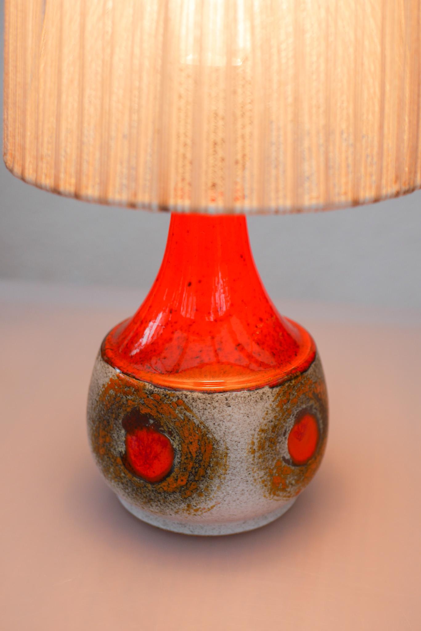 Lámpara de cerámica moderna de mediados de siglo de Tilgmans, Suecia. Cerámico en venta