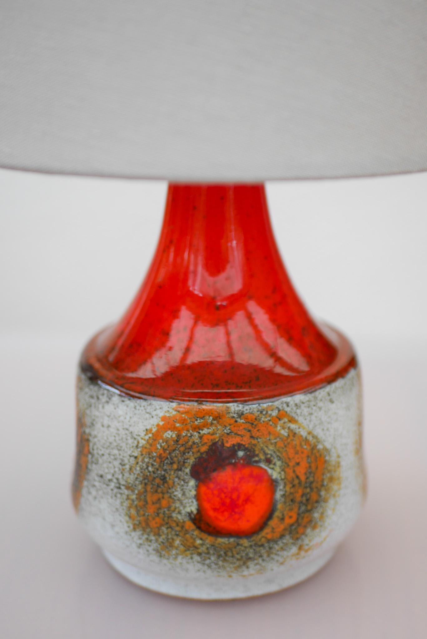 Lámpara de cerámica moderna de mediados de siglo de Tilgmans, Suecia. en venta 1