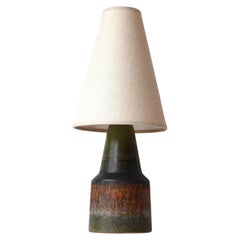 Mid-century modern pottery lamp from Tilgmans, Sweden.