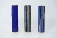 Mid Century Modern Pottery Mosaic Vase by W. Zimmermann for Ritter Set of 3