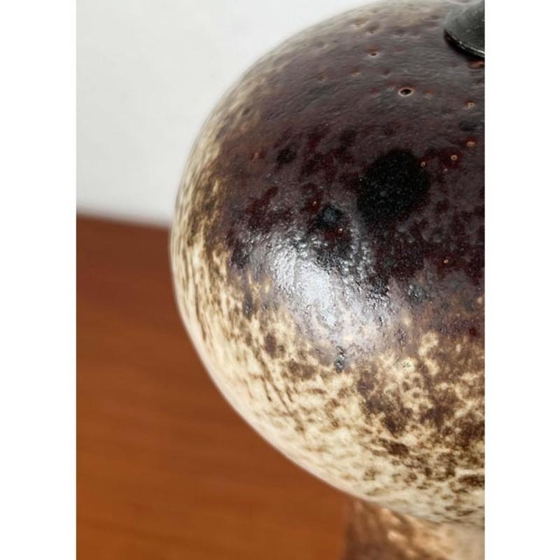 Lámpara de aceite de cerámica moderna de mediados de siglo de Aage Würtz, años 60 en venta 4