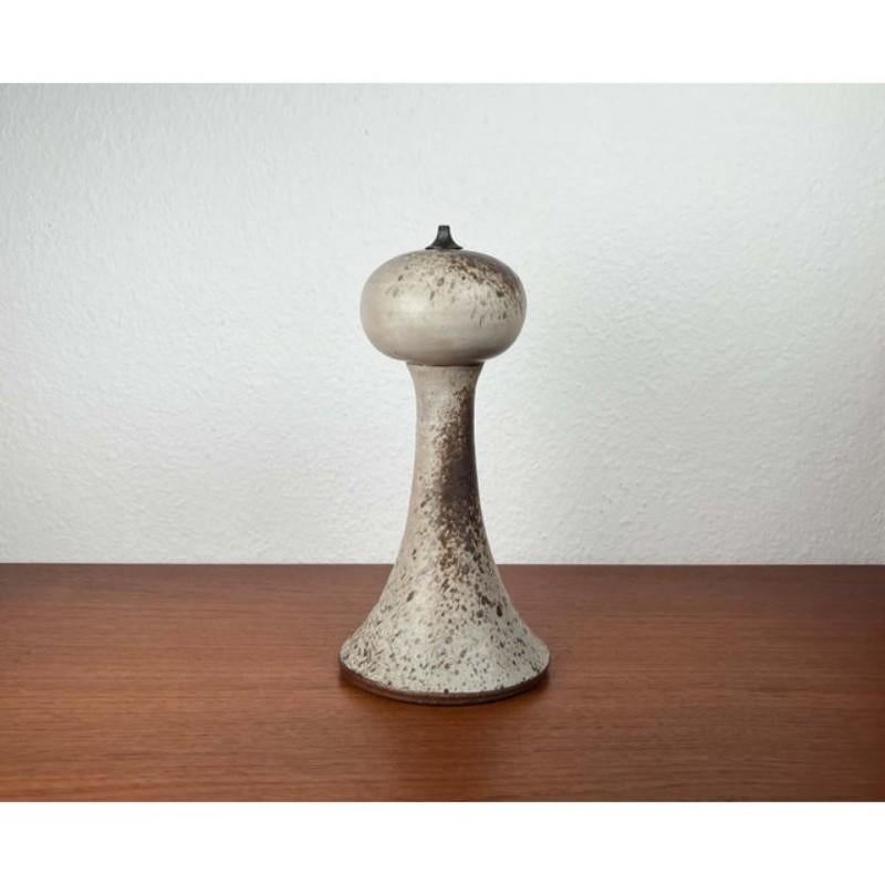 Lámpara de aceite de cerámica moderna de mediados de siglo de Aage Würtz, años 60 en venta 8