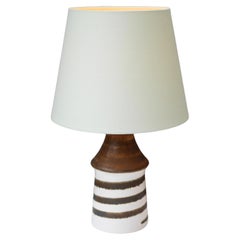 Retro Mid-century modern pottery table lamp by Bruno Karlsson, EGO, Sweden. 