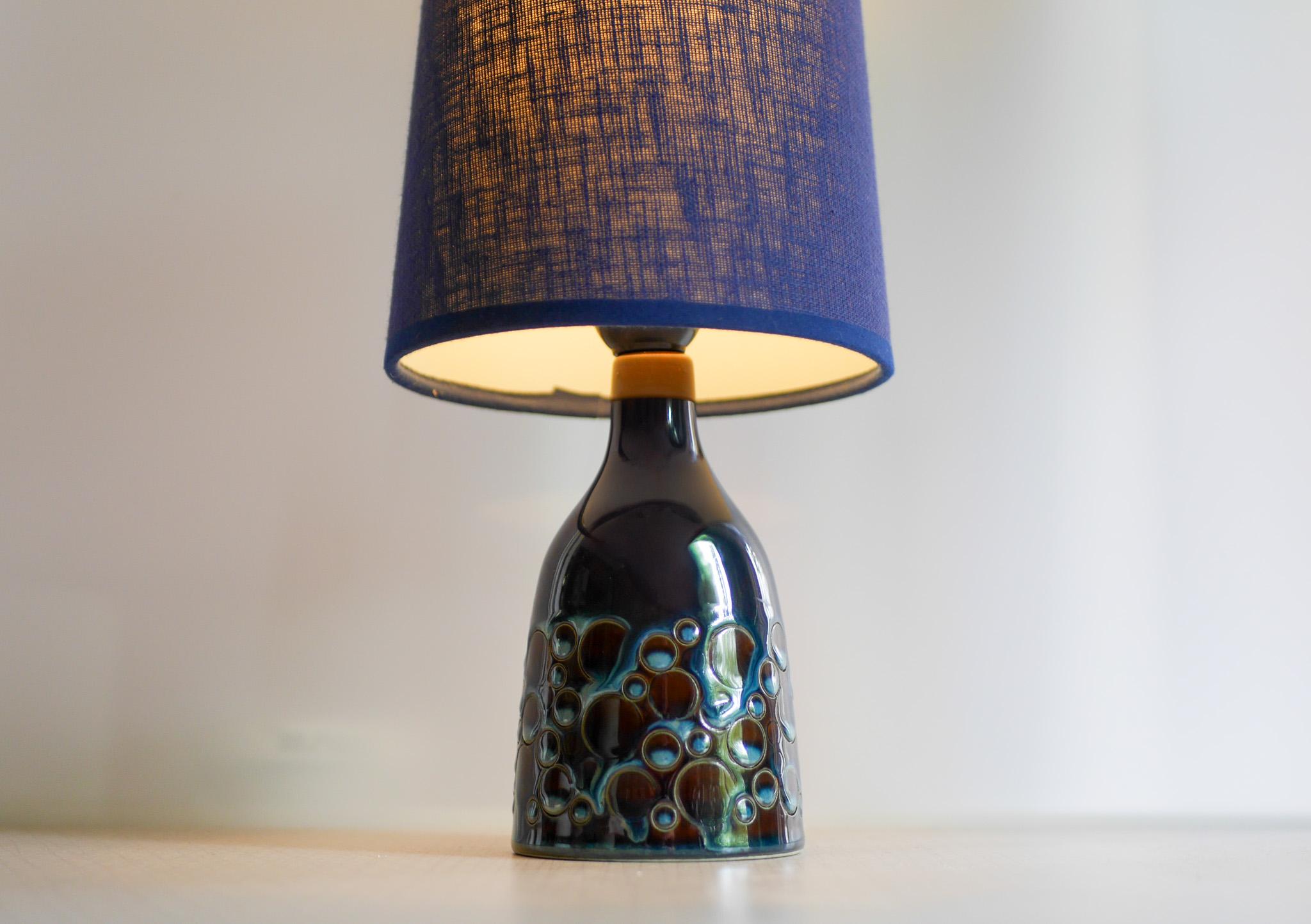 Lampada da tavolo in ceramica moderna di metà secolo con 