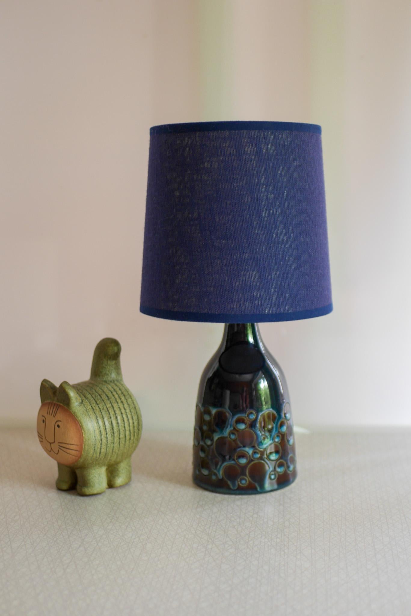 Danese Lampada da tavolo in ceramica moderna di metà secolo con 