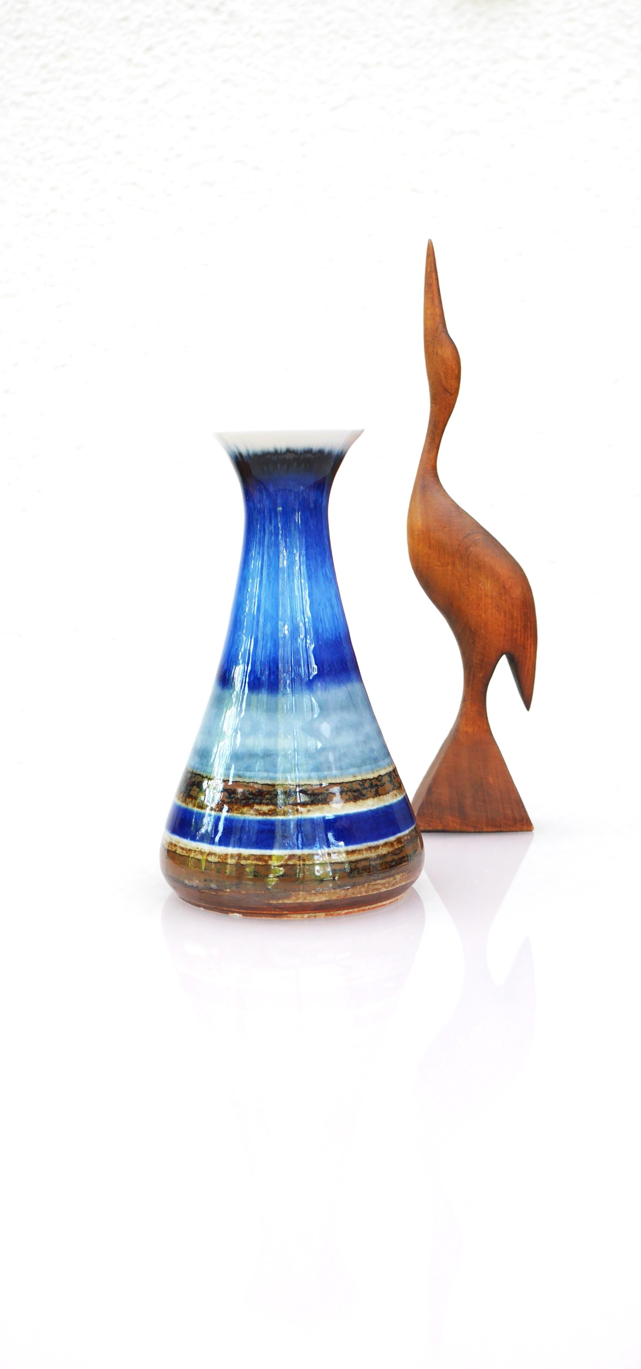 Mid-20th Century Mid-century modern pottery vase by G. Millberg for Rörstrand, Sweden. For Sale