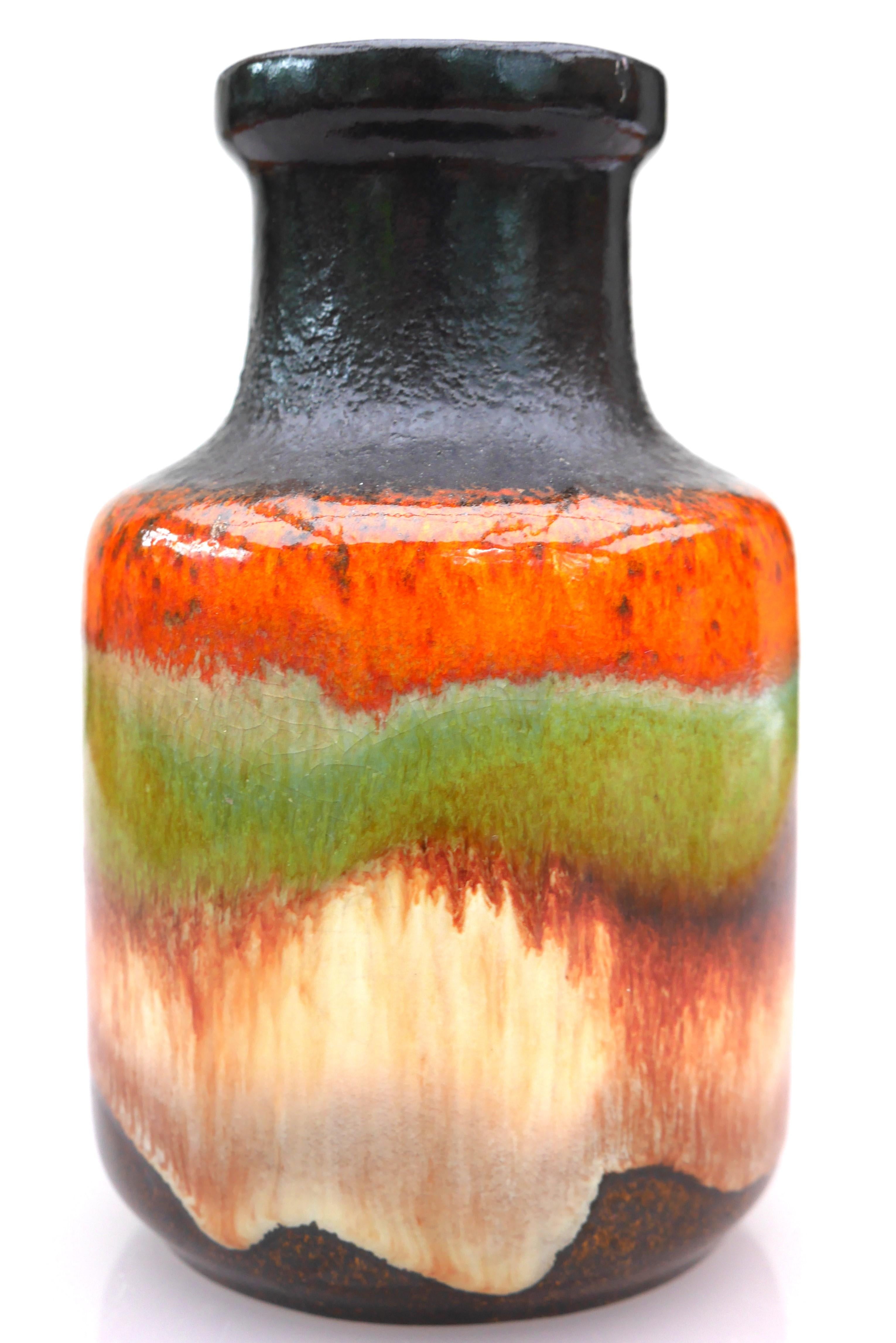 Late 20th Century Mid-century modern pottery vase by Scheurich, West Germany, 1970s