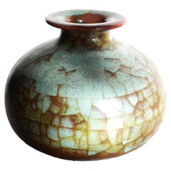 Mid-century modern pottery vase with Persia glaze from Michael Andersen, Denmark