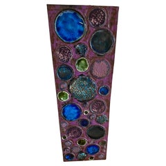 Mid-Century Modern Pottery Wall Plaque by Gerda Heuckeroth for Ceramano Keramik