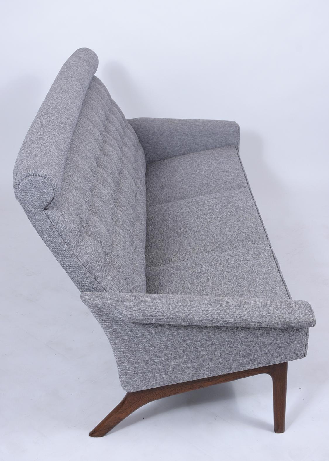 Fabric Mid-Century Danish Modern Sofa