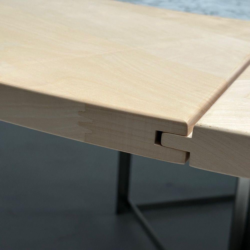Poul Kjaerholm Mid-Century Modern PK-54 Dining Table, Marble, Maple, Steel, 2011 For Sale 6