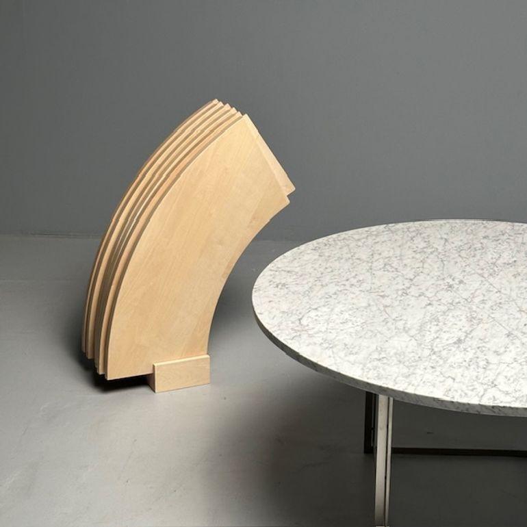 Table de salle à manger PK-54 mi-siècle moderne Poul Kjaerholm, marbre, érable, acier, 2011 en vente 10