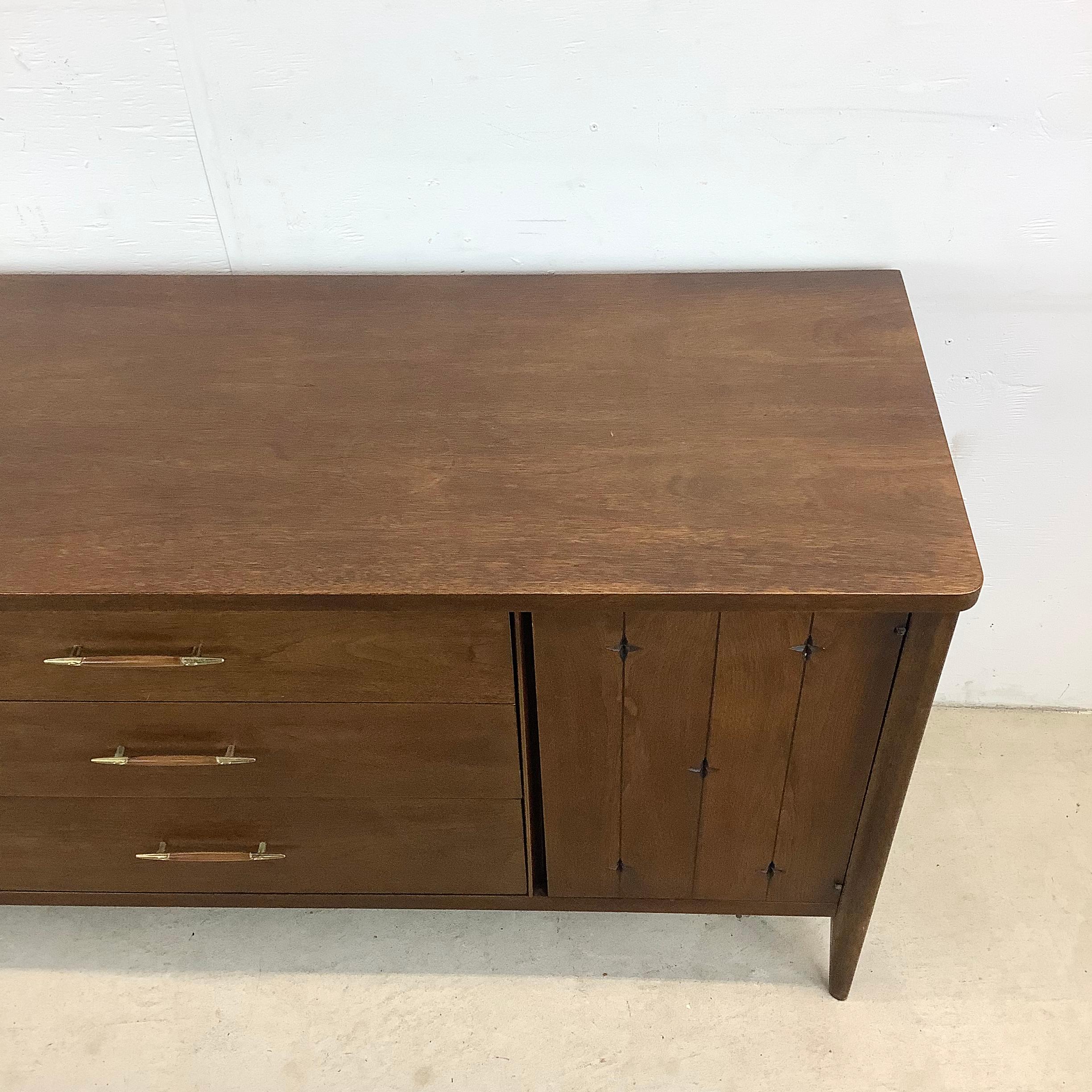 Wood Mid-Century Modern Premier Sideboard by Broyhill For Sale