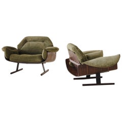 Pair of Presidential Armchairs by Jorge Zalszupin, 1959, Brazilian Midcentury