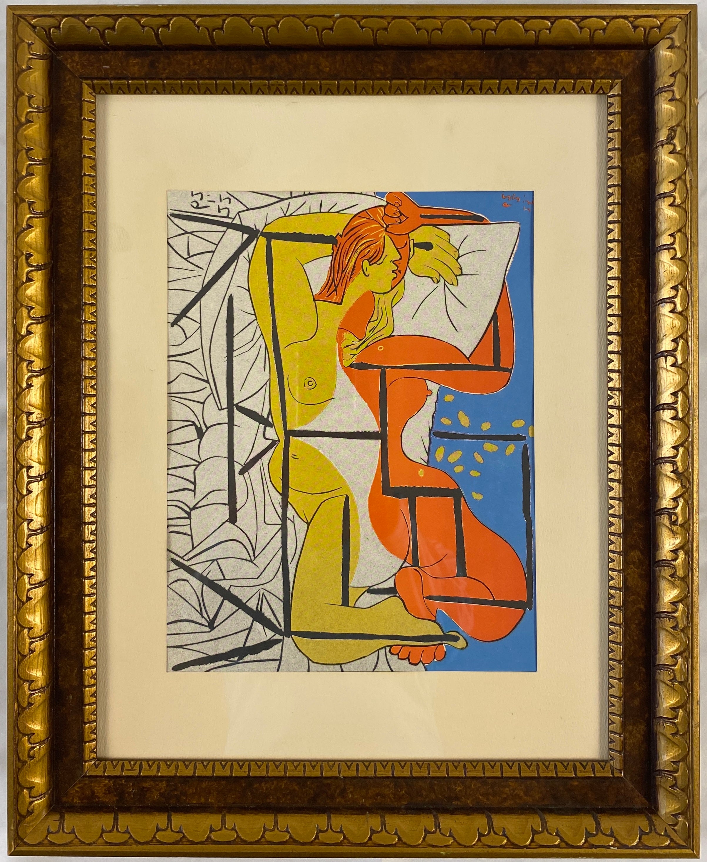 Artisten/Schule: Französische Schule, Ende des 20. Jahrhunderts. Druck, in der Platte signiert.

Thema: Die Aktmodelle, im Stil von Picasso

Gerahmte Maße:  Tiefe 1.63 in. x Breite 21.50 in. x Höhe 17.50 in.

Provenienz: Privatsammlung,