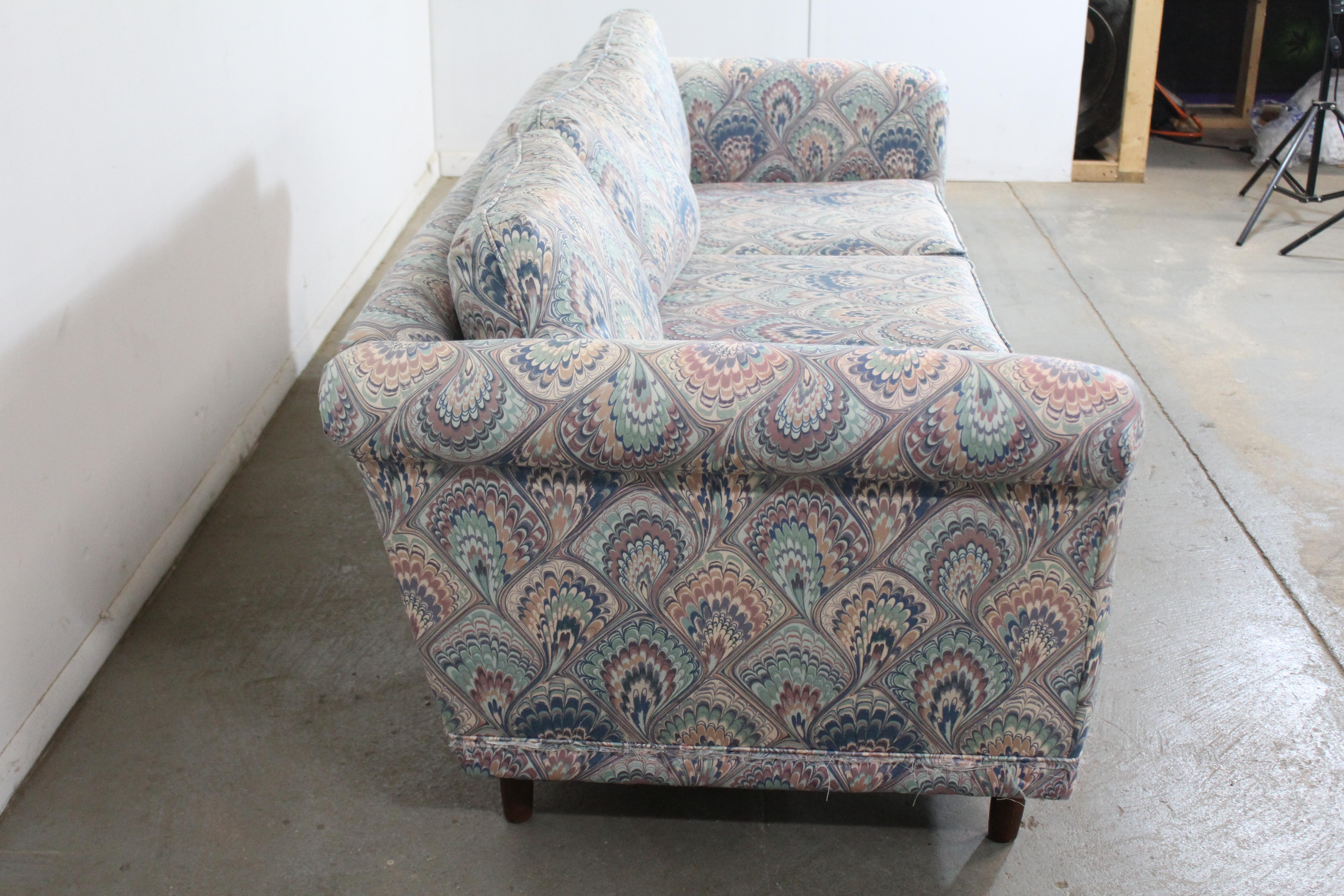 American Mid-Century Modern Probber Style Low Back 3 Cushion Sofa 82