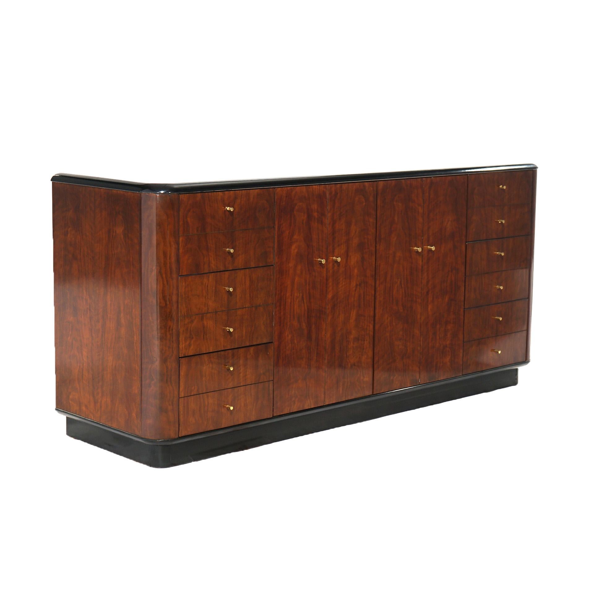 Mid Century Modern Profiles By Drexel Mahogany & Ebonized Sideboard 20thC 3