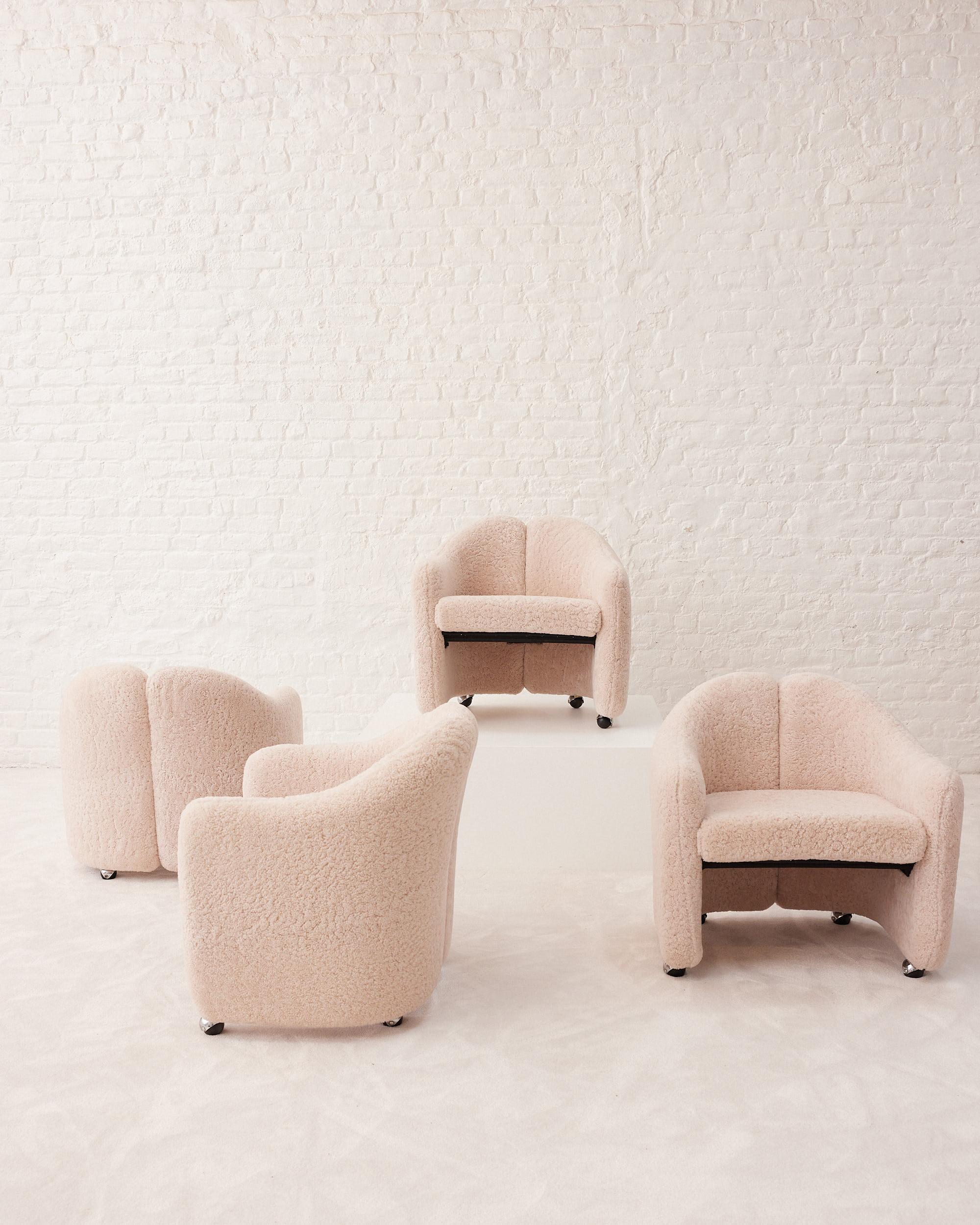 Mid-20th Century Mid century Modern «PS 142» Armchairs By Eugenio Gerli For Tecno For Sale