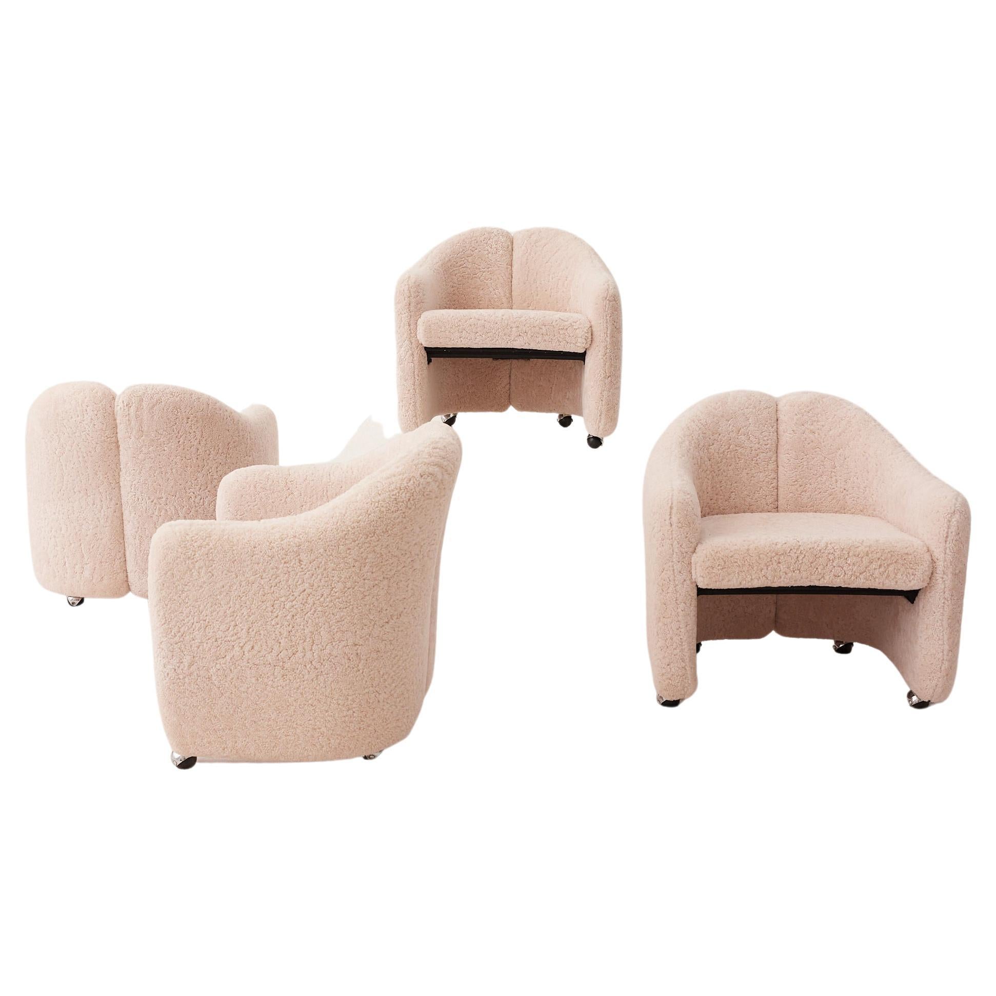 Mid century Modern «PS 142» Armchairs By Eugenio Gerli For Tecno For Sale
