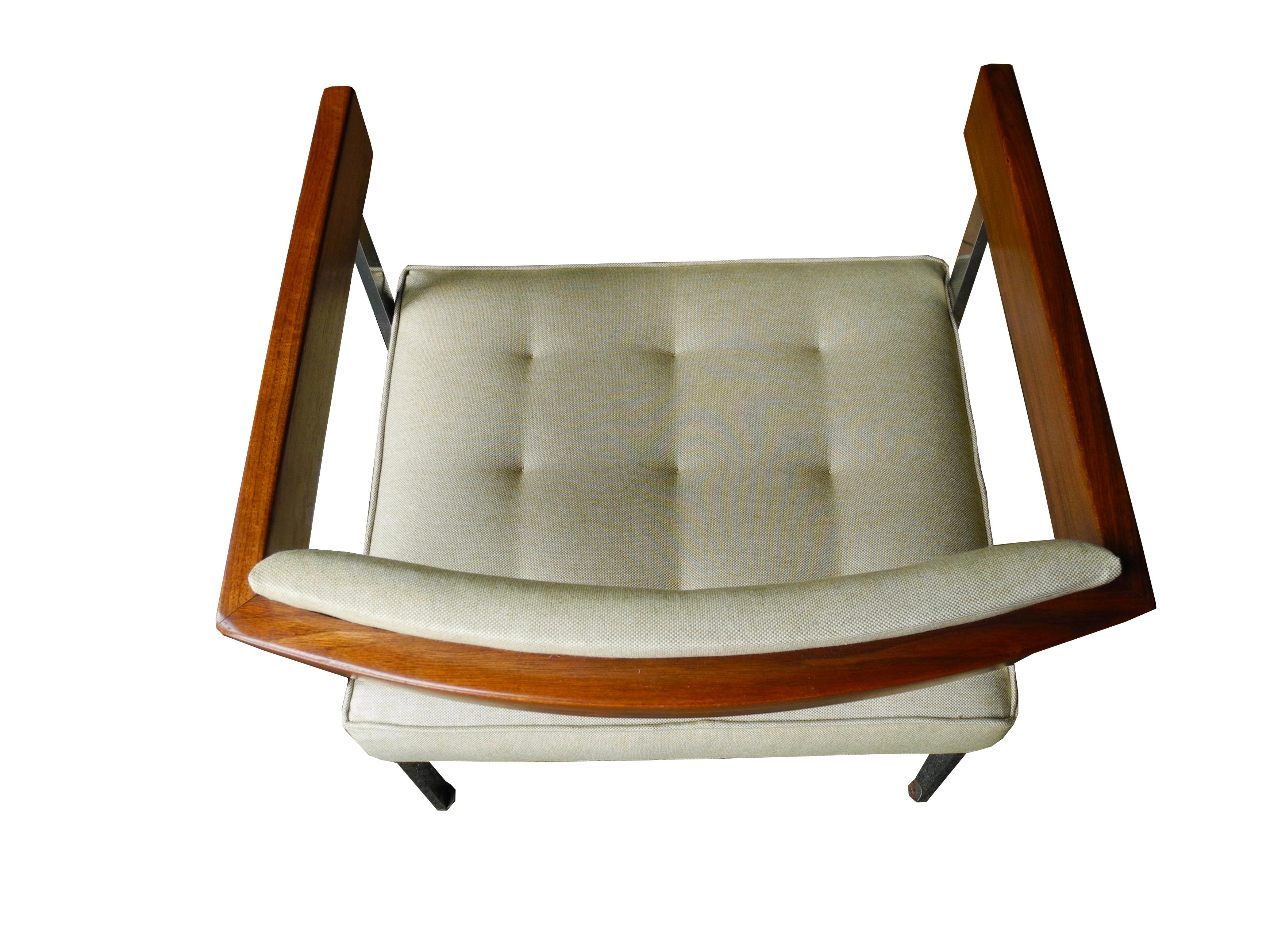 Mid-Century Modern Pull-Up/Side Upholstered Chairs by Harvey Probber For Sale 2