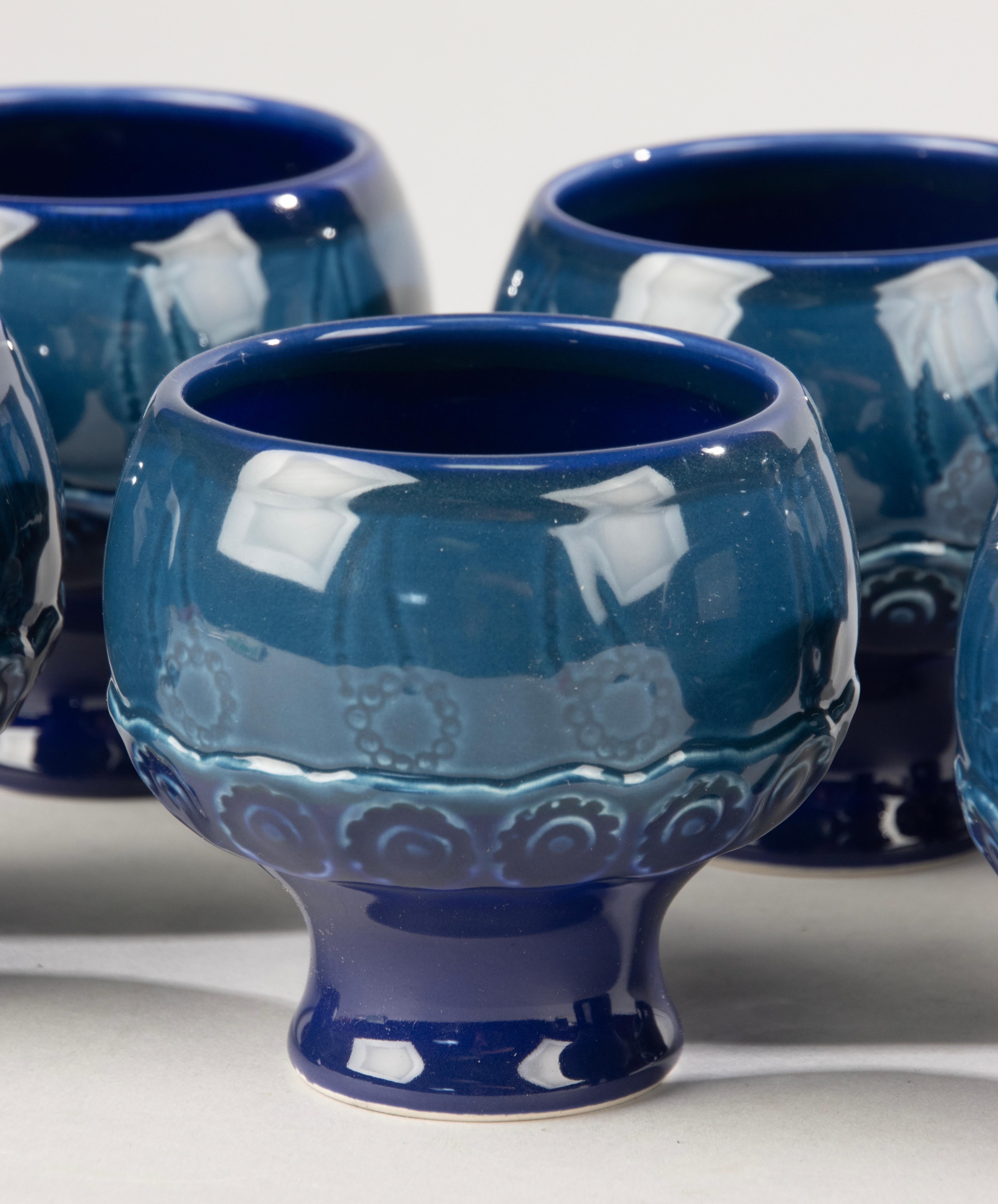 Modernes Punch-Schalen-Set aus der Mitte des Jahrhunderts – Bjorn Wiinblad für Rosenthal – Porzellan im Angebot 8