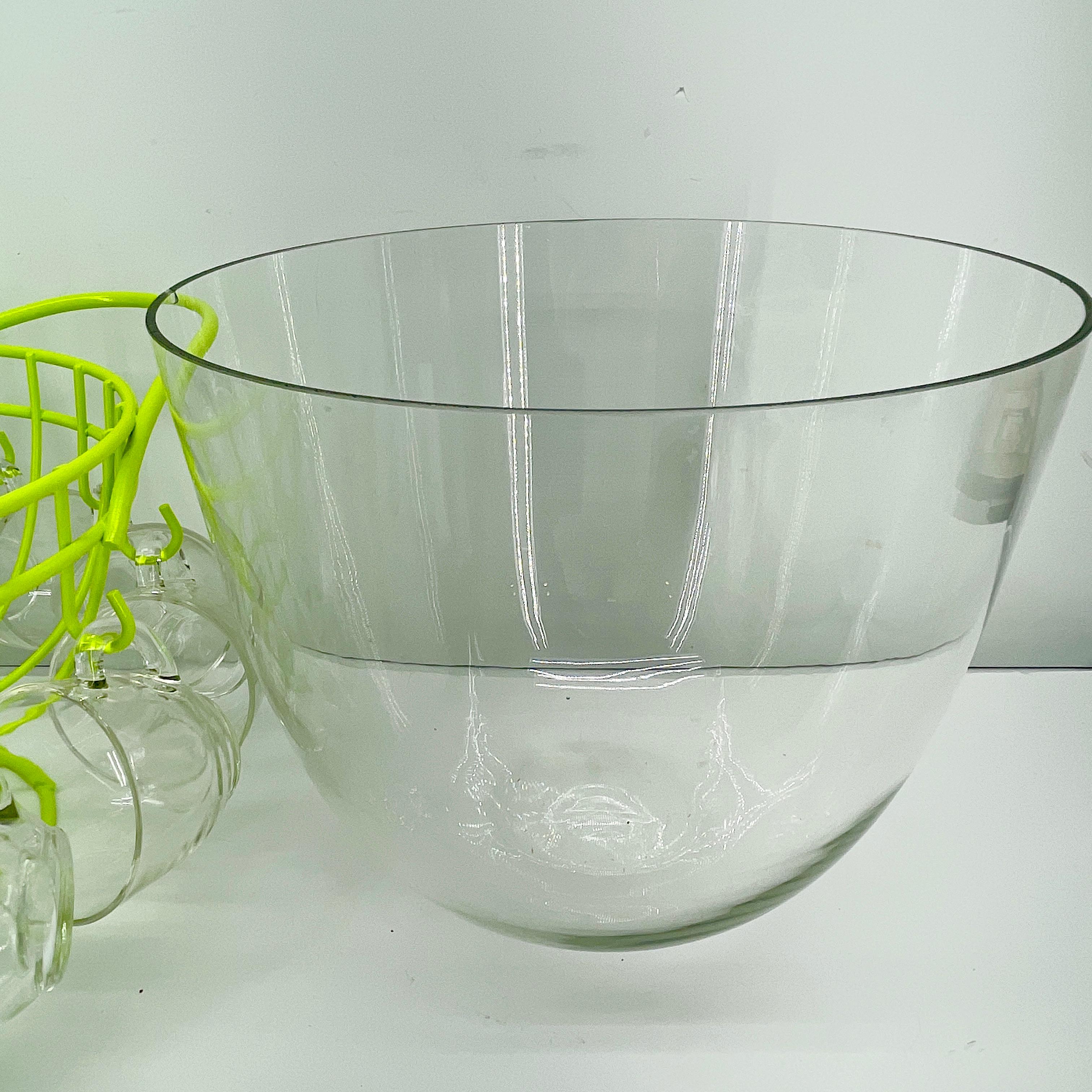 Mid-Century Modern Punch Bowl Set, Powder Coated Caddy Chartreuse 2