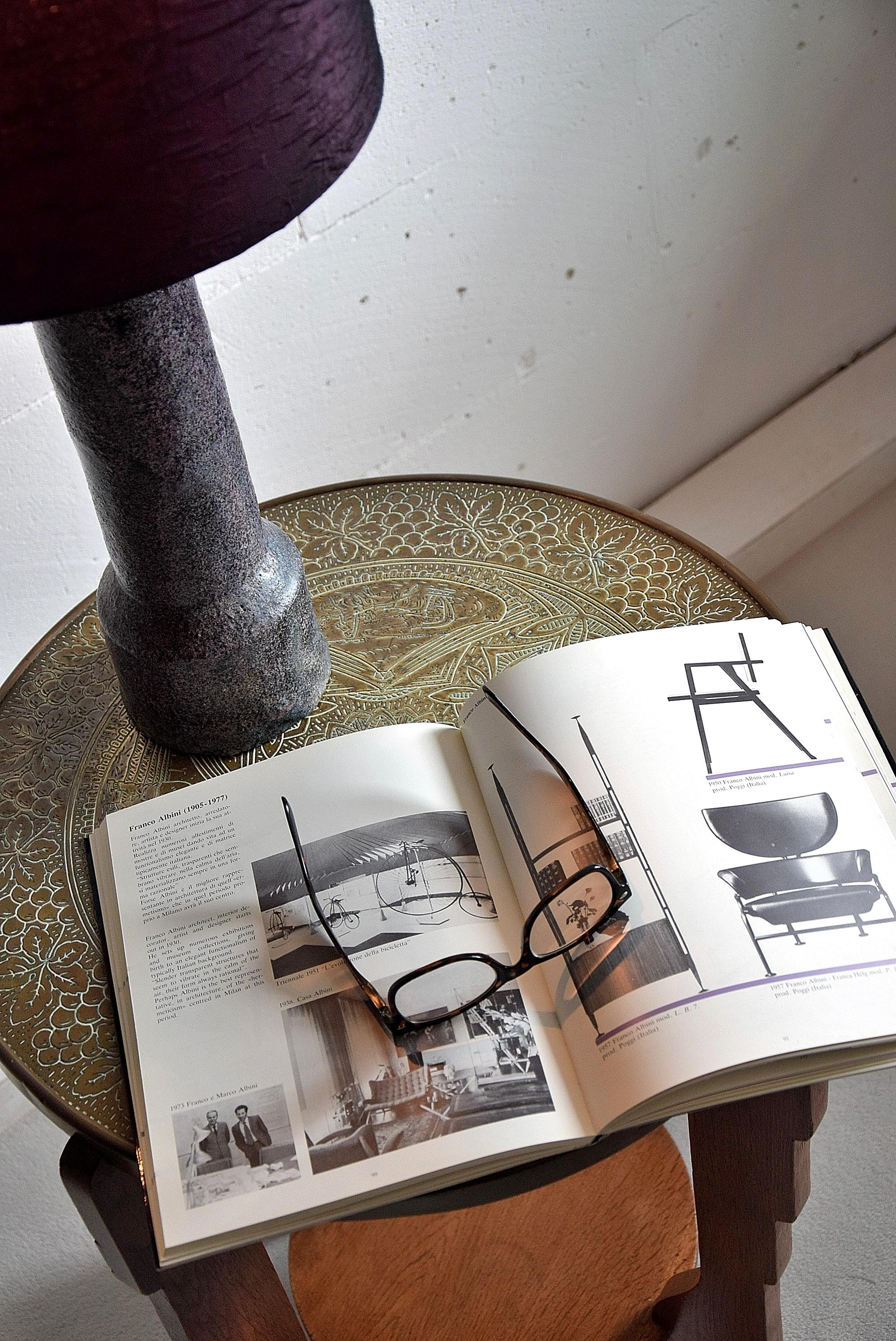 Mid-Century Modern Purple Ceramic Table Lamp by Pieter Groeneveldt For Sale 6