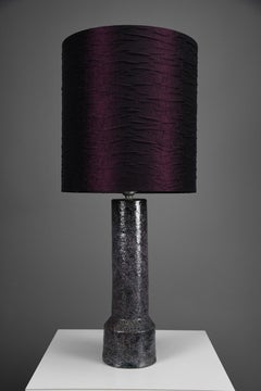 Lámpara de sobremesa de cerámica violeta moderna de mediados de siglo de Pieter Groeneveldt