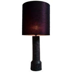 Mid-Century Modern Purple Ceramic Table Lamp by Pieter Groeneveldt