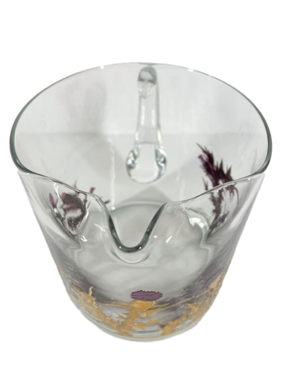 Bar-/Wasserkrug, entworfen von Gregory Duncan für West Virginia Glass. Das 