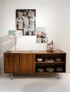 Mid-Century Modern Purple Murano Glass Vase, Italy, 1960