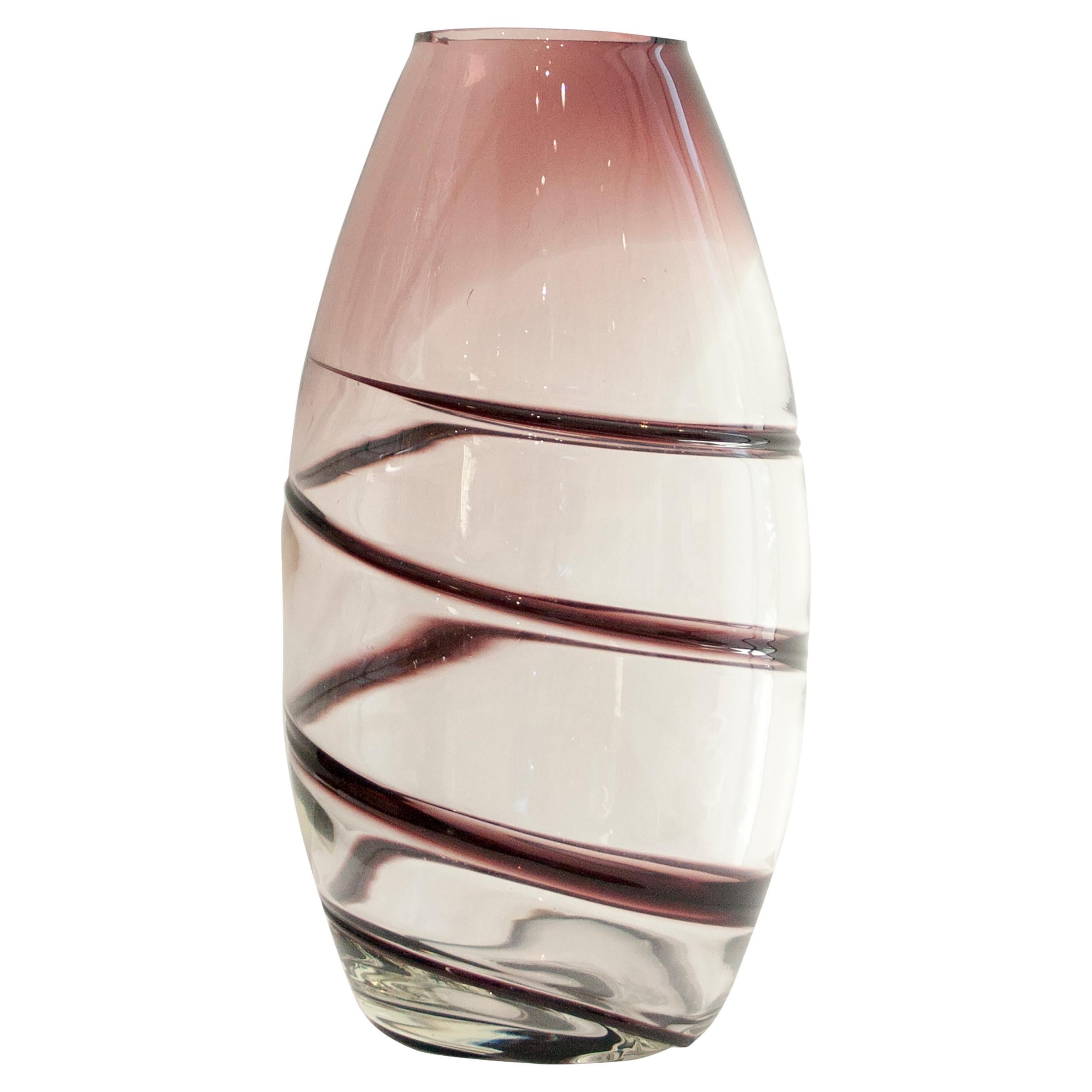 Mid-Century Modern Purple Murano Glass Vase, Italy, 1960